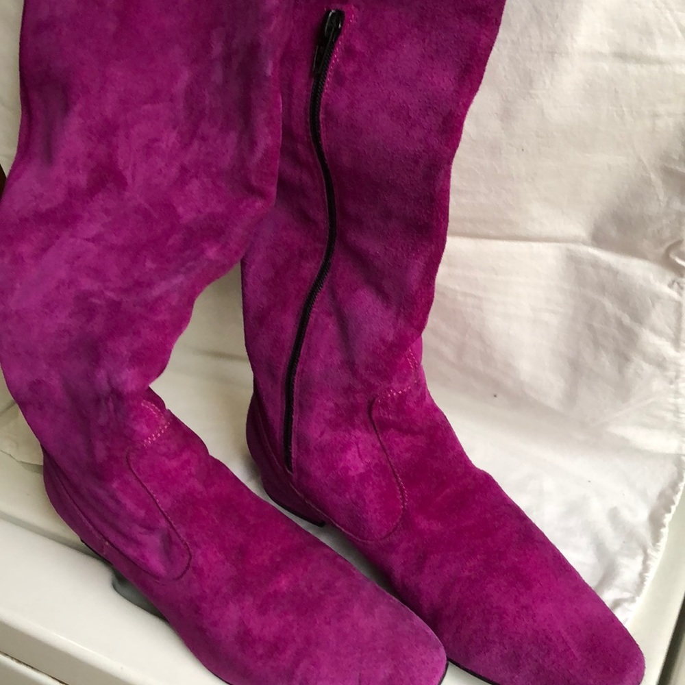 Knee suede boots- Luisa  B. Made in Italy